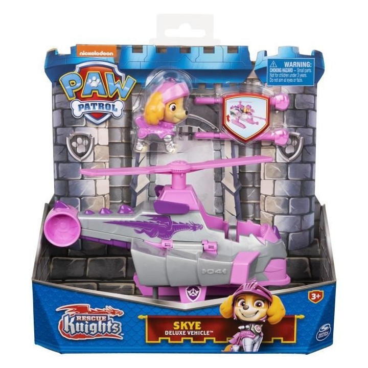 VEHICULE + FIGURINE STELLA RESCUE KNIGHTS La Pat' Patrouille