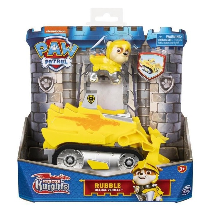 VEHICULE + FIGURINE RUBEN RESCUE KNIGHTS La Pat' Patrouille