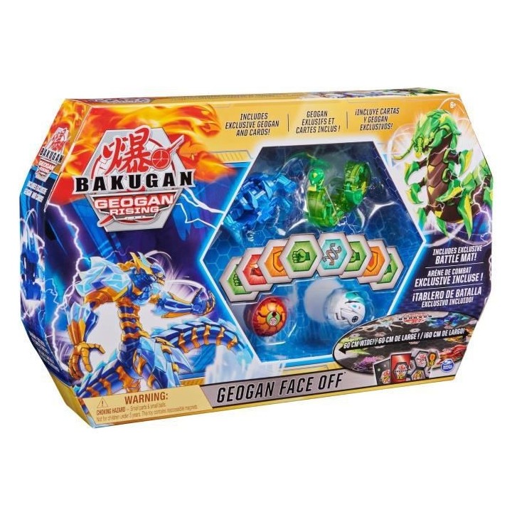 BAKUGAN - Coffret Face Off Bakugan Saison 3 - 6063623 - Figurines et A