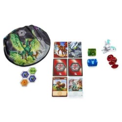 BAKUGAN - Coffret Face Off Bakugan Saison 3 - 6063623 - Figurines et Arene Bakugan transportable Geogan Rising