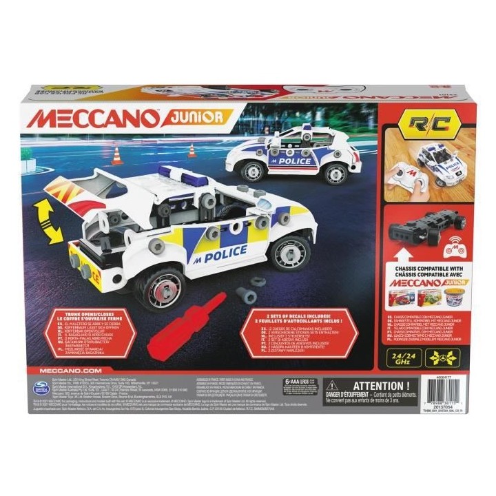 MA VOITURE DE POLICE RC Meccano Junior