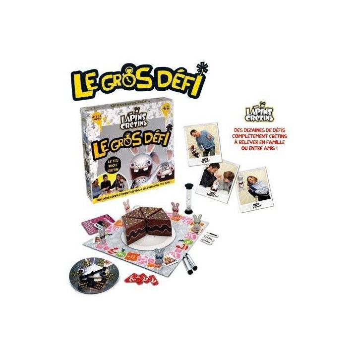 LAPINS CRETINS - Jeu de plateau - Le Gros Défi