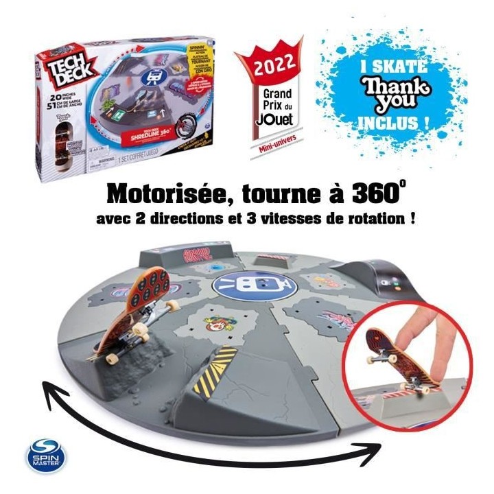 RAMPE MOTORISEE SHREDLINE 360° Tech Deck