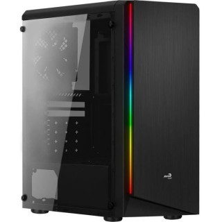 AEROCOOL BOITIER PC Rift - RGB - Moyen Tour - Noir - Verre trempé - F