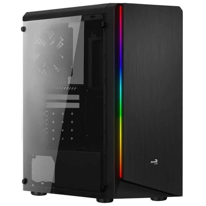 AEROCOOL BOITIER PC Rift - RGB - Moyen Tour - Noir - Verre trempé - F