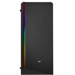 AEROCOOL BOITIER PC Rift - RGB - Moyen Tour - Noir - Verre trempé - Format ATX (4718009153141)