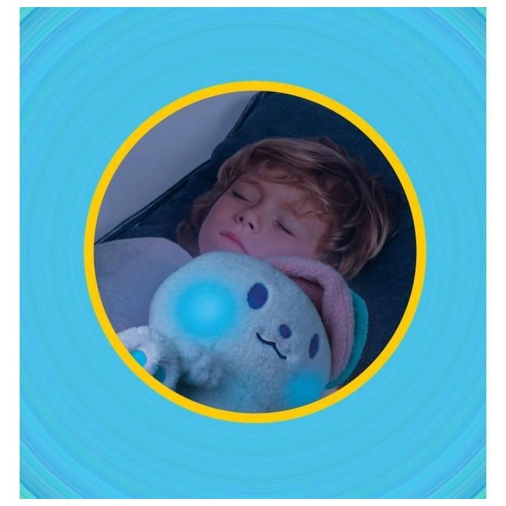 Peluche veilleuse Lapinoocalin - Son et Lumiere - 50 cm