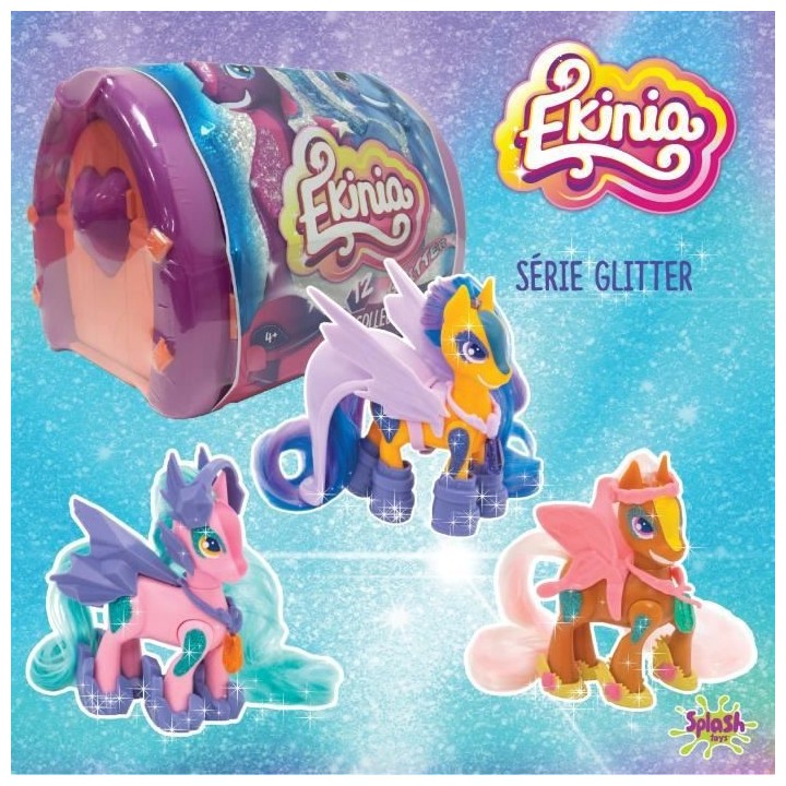 Ekinia - 1 Box et un Cheval Pailleté - Modele Aléatoire