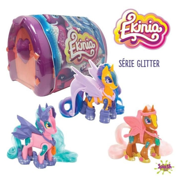 Ekinia - 1 Box et un Cheval Pailleté - Modele Aléatoire