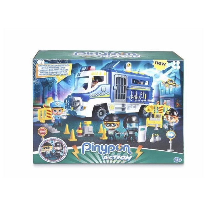 Pinypon Action - Le fourgon de police - 2 figurines incluses
