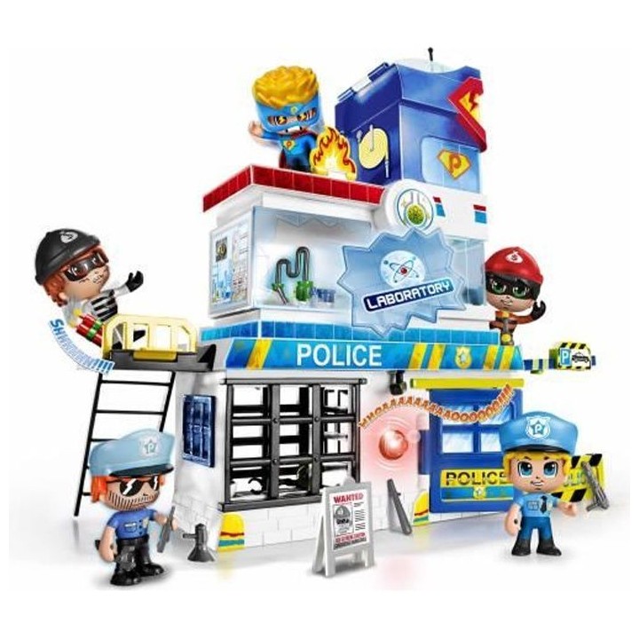 Pinypon Action - Le poste de police - 2 figurines incluses