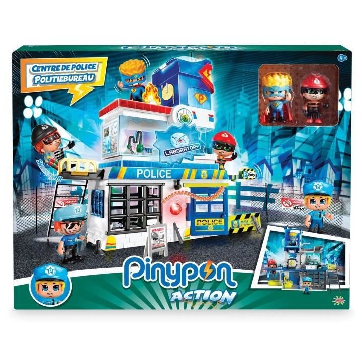 Pinypon Action - Le poste de police - 2 figurines incluses