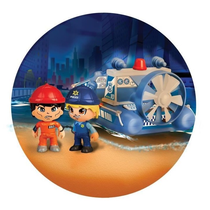 Pinypon Action - Le bateau de police - 1 figurine incluse