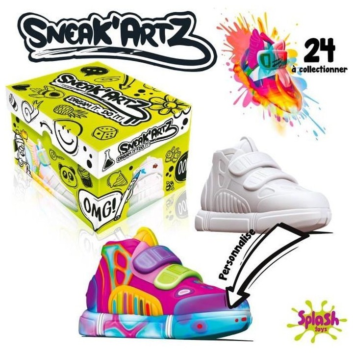 Sneak'Artz Shoebox Série 1 - 1 Basket a customiser + Accessoires - Bo