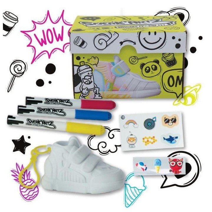 Sneak'Artz Shoebox Série 1 - 1 Basket a customiser + Accessoires - Bo