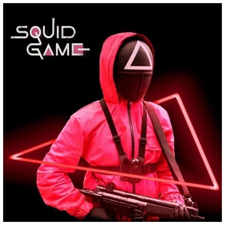 SQUID GAME Masque déguisement - Soldat triangle