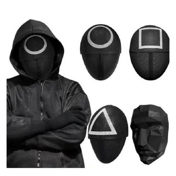 SQUID GAME Masque déguisement - Soldat triangle