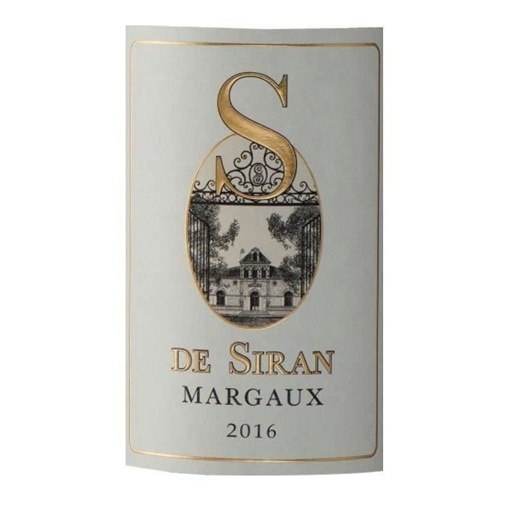 S De Siran 2016 Margaux - Vin rouge de Bordeaux