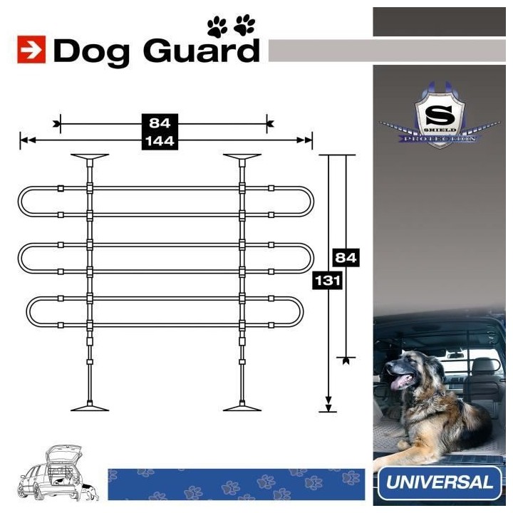 SUMEX Grille de séparation métallique pour chiens
