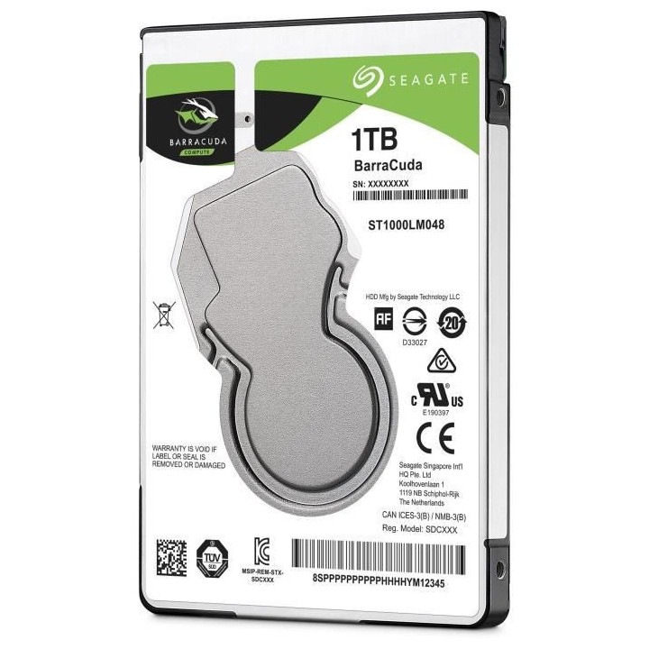 SEAGATE - Disque dur Interne - BarraCuda - 1To - 5 400 tr/min - 2.5