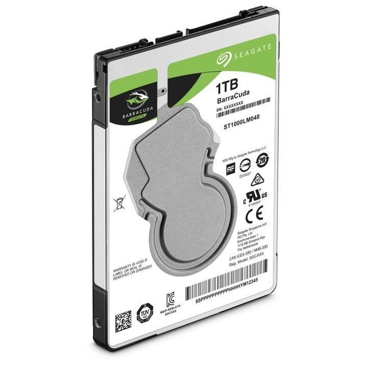 SEAGATE - Disque dur Interne - BarraCuda - 1To - 5 400 tr/min - 2.5