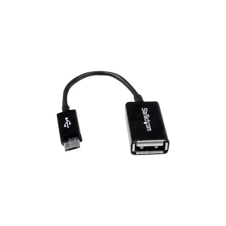Câble adaptateur Micro USB a USB Host OTG de 12 cm - Adaptateur Micro