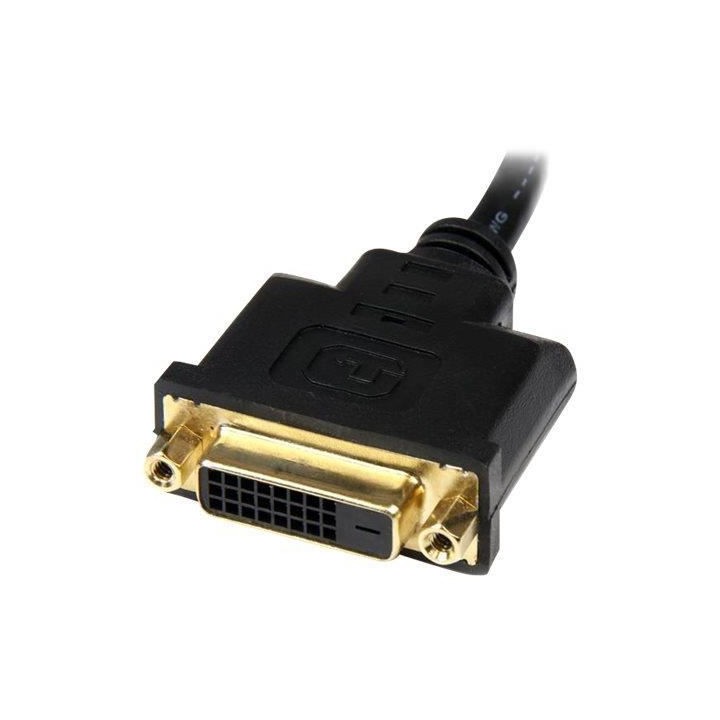 Câble adaptateur HDMI vers DVI-D de 20 cm - Câble adaptateur vidéo
