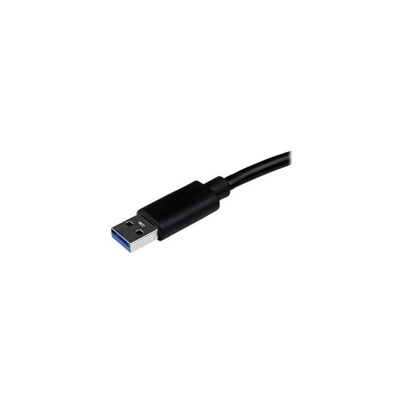 Adaptateur réseau USB 3.0 vers GbE avec port USB - Carte réseau Gigabit Ethernet USB vers RJ45 - Noir - USB31000SPTB