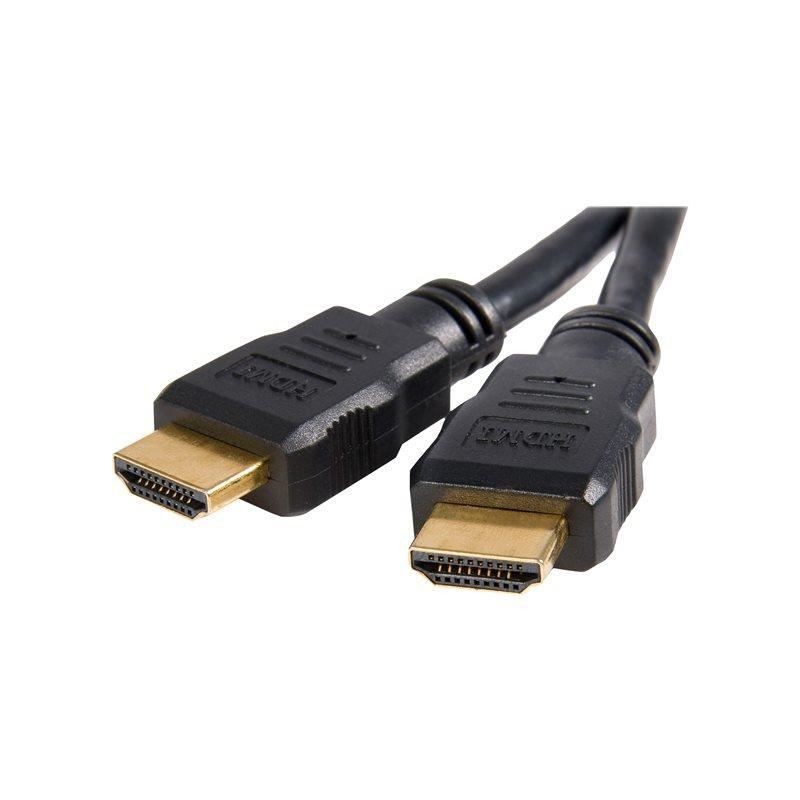 STARTECH Câble HDMI haute vitesse Ultra HD 4K x 2K de 1,5 m - Cordon HDMI vers HDMI - M/M - Noir - Plaqués or