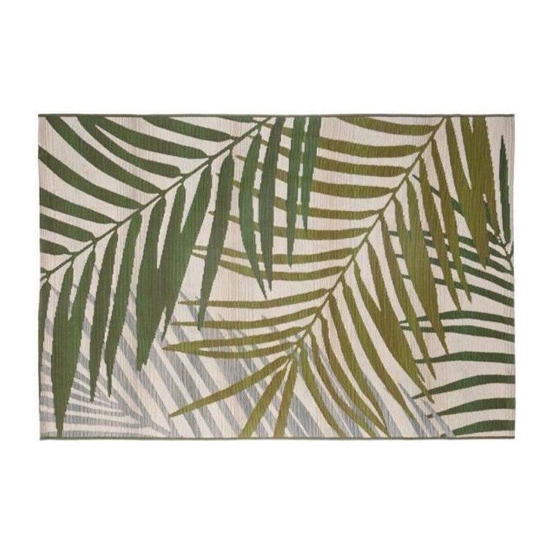 Tapis de salon tropical - 100 x 150 cm - Vert