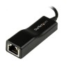 Adaptateur réseau / dongle USB 2.0 vers Ethernet - Convertisseur réseau USB 2.0 vers Ethernet - 10/100 Mb/s - M/F - USB2100