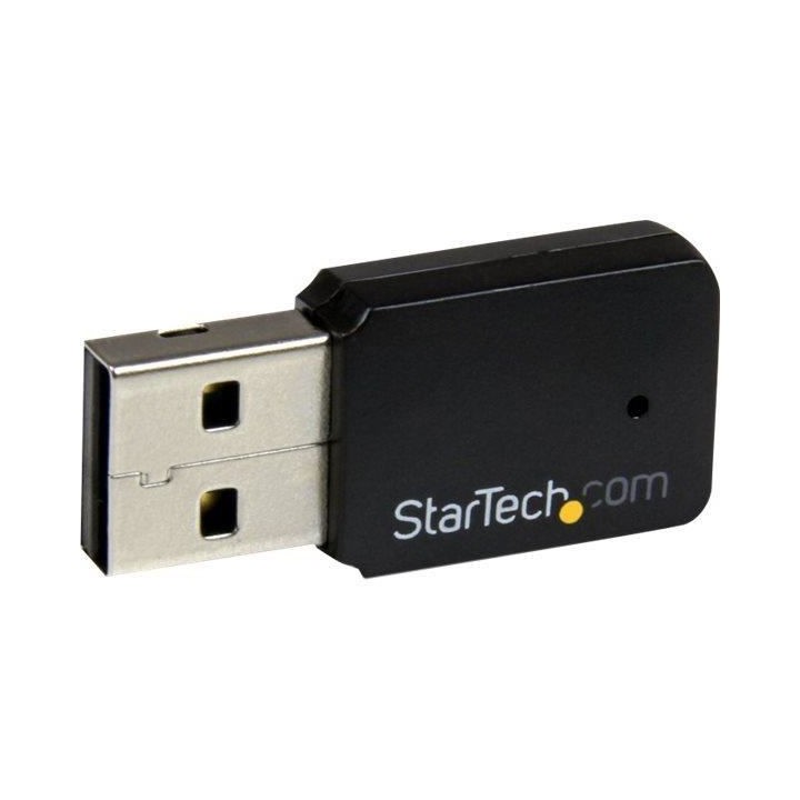 StarTech.com Mini adaptateur USB 2.0 réseau sans fil AC600 double ban