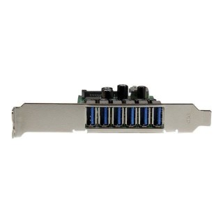 StarTech.com Carte contrôleur PCI Express a 7 ports USB 3.0 - 6 exter