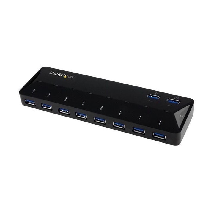 StarTech.com Hub USB 3.0 a 10 ports avec ports de charge et synchronis