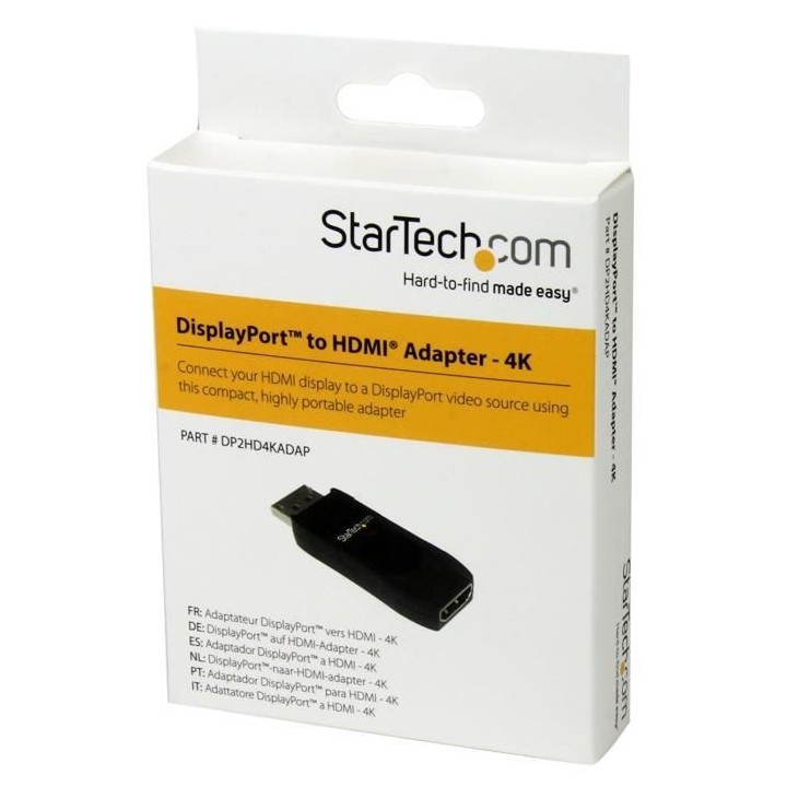 STARTECH Adaptateur DP vers HDMI - 4K