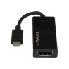 STARTECH.COM Adaptateur vidéo USB-C vers HDMI - M / F - Ultra HD 4K - Noir