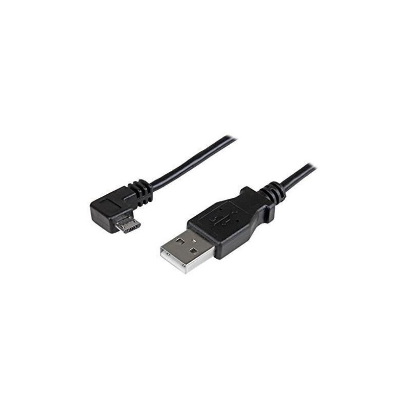 StarTech.com Câble de charge et synchronisation Micro USB de 1 m - USB-A vers Micro-B a angle droit - M/M - 0,25 mm² (USBAUB1M