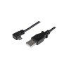 StarTech.com Câble de charge et synchronisation Micro USB de 1 m - USB-A vers Micro-B a angle droit - M/M - 0,25 mm² (USBAUB1M