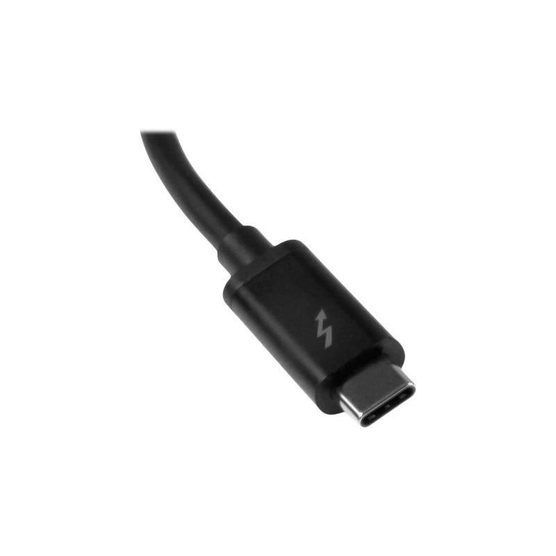 STARTECH.COM Adaptateur Thunderbolt 3 vers Thunderbolt - Windows et Mac - M / F - Noir