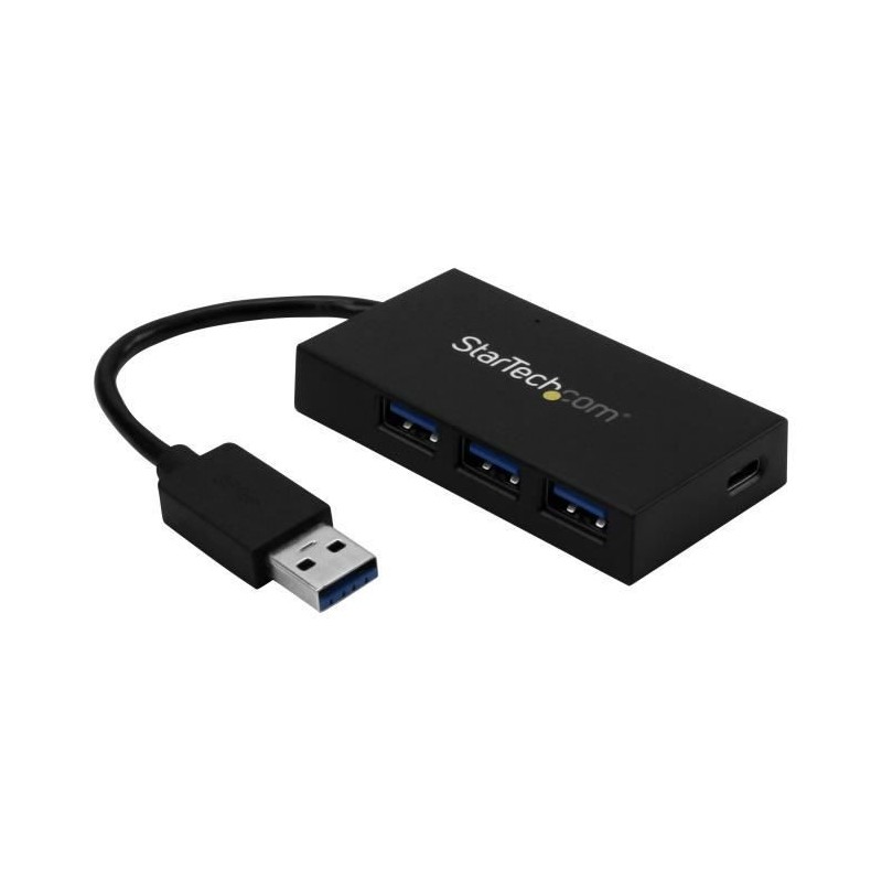 StarTech.com Hub USB 3.0 - 4 ports - USB A vers 3x USB-A 1x USB-C - Concentrateur USB Type-C - Hub USB (HB30A3A1CFB)