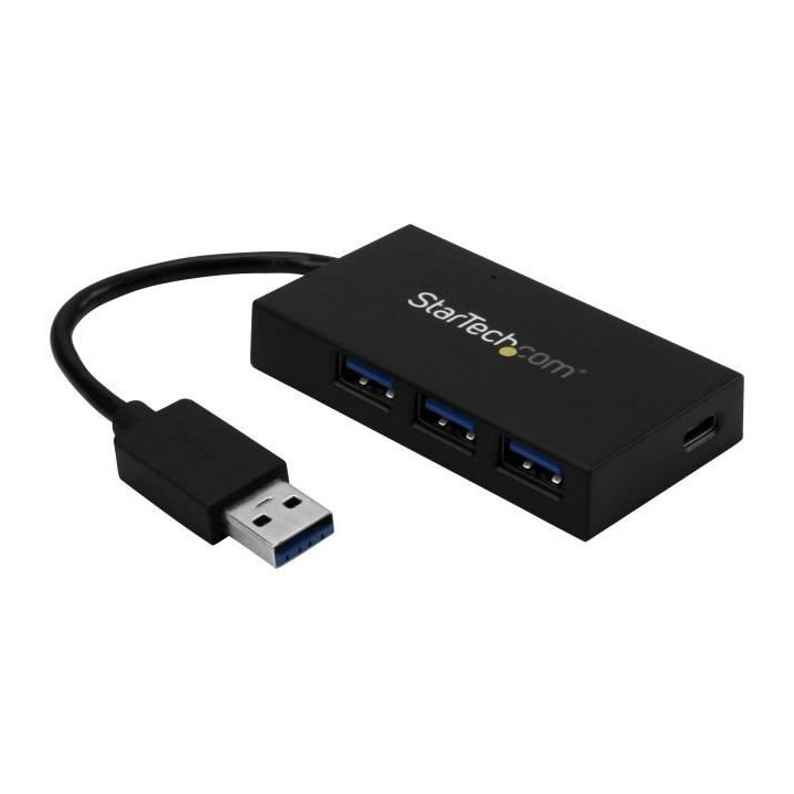 StarTech.com Hub USB 3.0 - 4 ports - USB A vers 3x USB-A 1x USB-C - Co