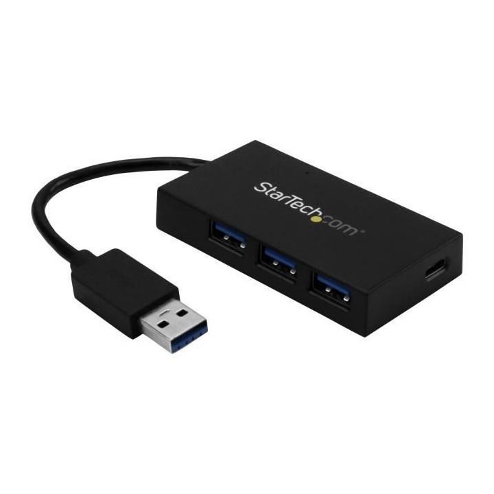 StarTech.com Hub USB 3.0 - 4 ports - USB A vers 3x USB-A 1x USB-C - Co
