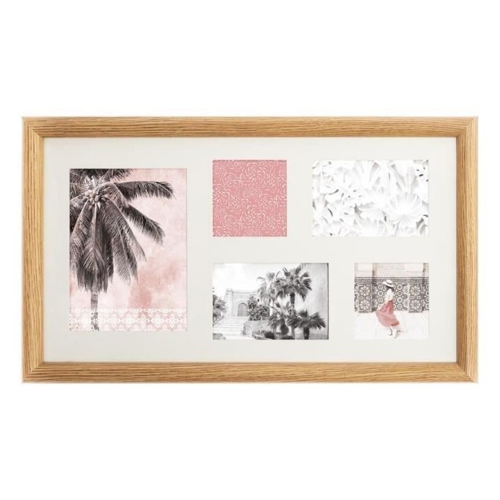 Pele-mele Eda en MDF - 5 Photos - Marron