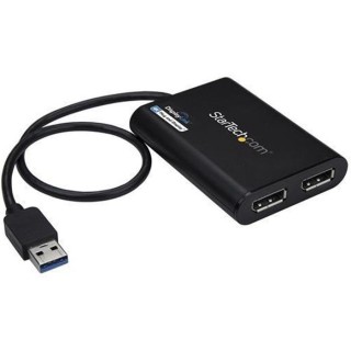 StarTech.com Adaptateur USB 3.0 vers double DisplayPort 4K 60 Hz - Car