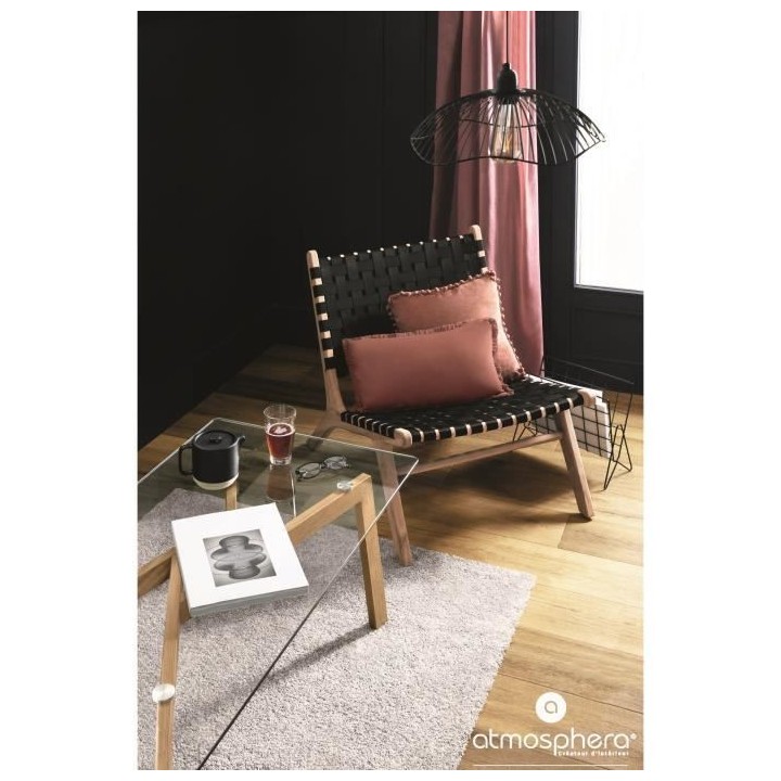 Suspension Métal - Style contemporain - Noir - Ø 34 cm - Fil Galt