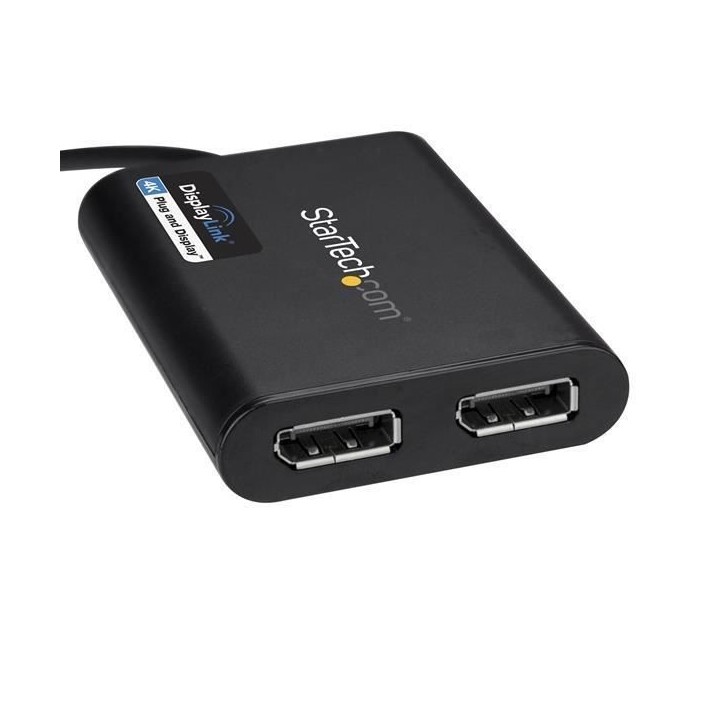StarTech.com Adaptateur USB 3.0 vers double DisplayPort 4K 60 Hz - Car