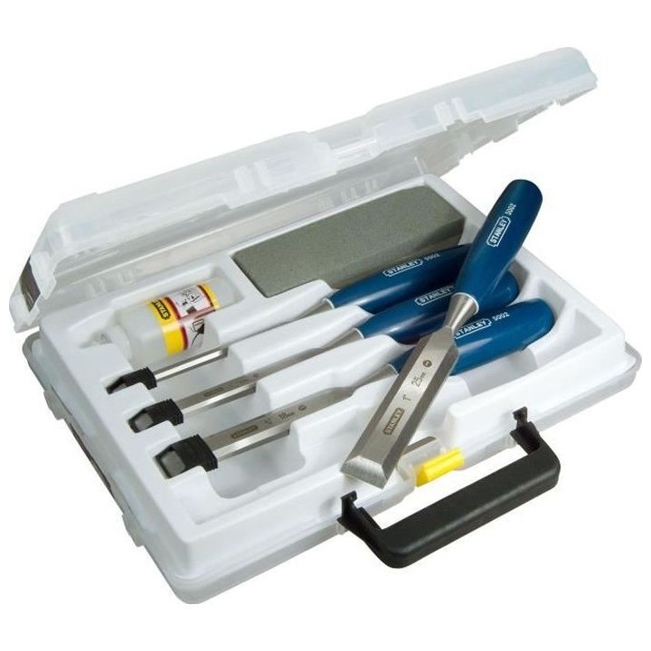 Coffret de ciseaux a bois manche ABS STANLEY - 0-16-130 - Jeu de 4 pie