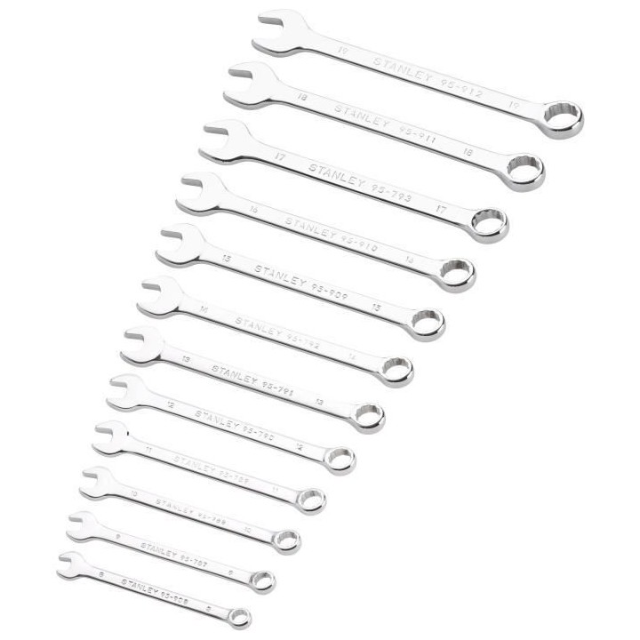 Clé mixte (12 pieces) STANLEY - STMT82843-0