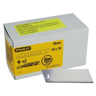 10 Distributeurs de 10 lames de cutters STANLEY - 1-11-301 - 18 mm