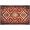 Tapis de salon Kilim - 100 x 150 cm - Rouge